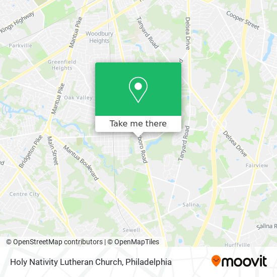 Holy Nativity Lutheran Church map