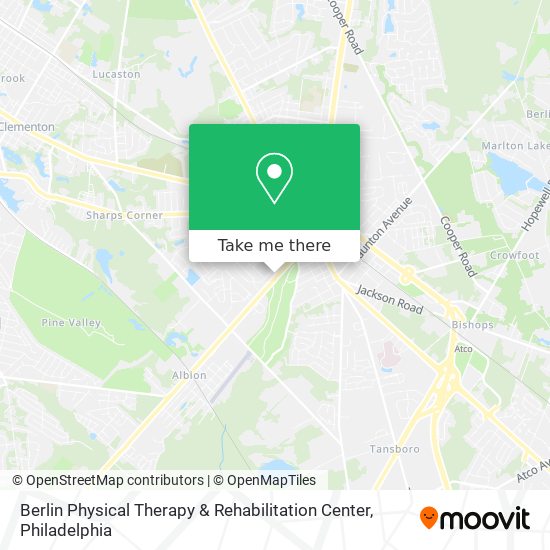 Berlin Physical Therapy & Rehabilitation Center map