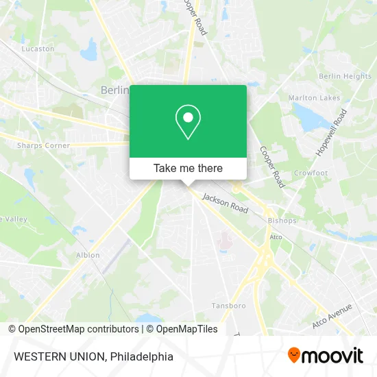 WESTERN UNION map