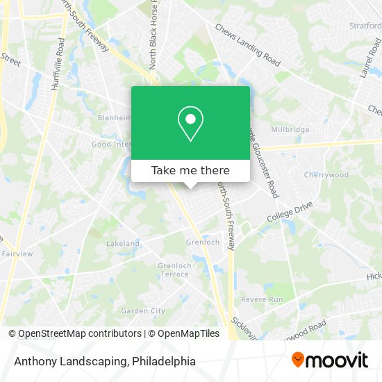 Anthony Landscaping map