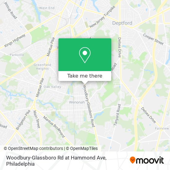 Woodbury-Glassboro Rd at Hammond Ave map