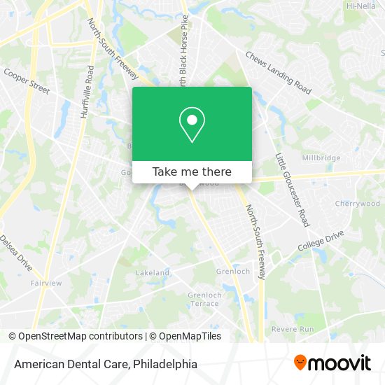 American Dental Care map