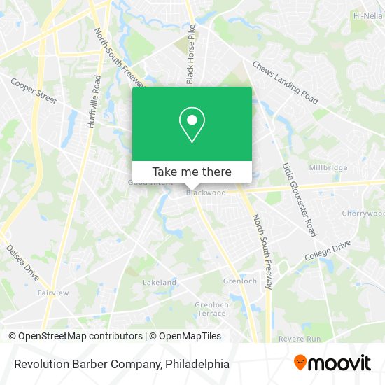 Revolution Barber Company map