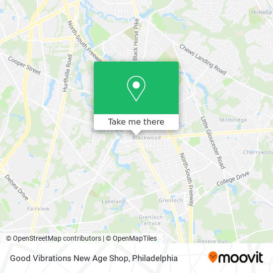 Good Vibrations New Age Shop map