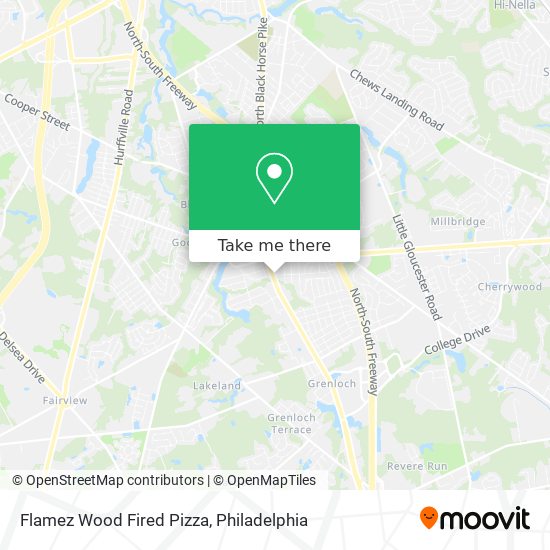 Flamez Wood Fired Pizza map