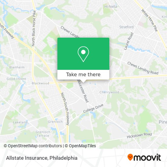 Allstate Insurance map