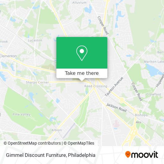 Mapa de Gimmel Discount Furniture