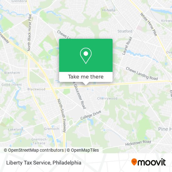 Mapa de Liberty Tax Service
