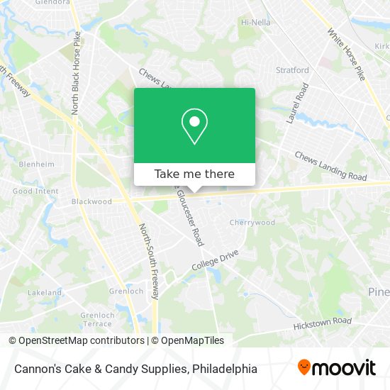 Cannon's Cake & Candy Supplies map