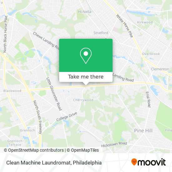 Mapa de Clean Machine Laundromat