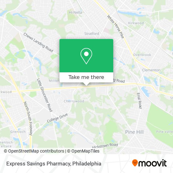 Express Savings Pharmacy map