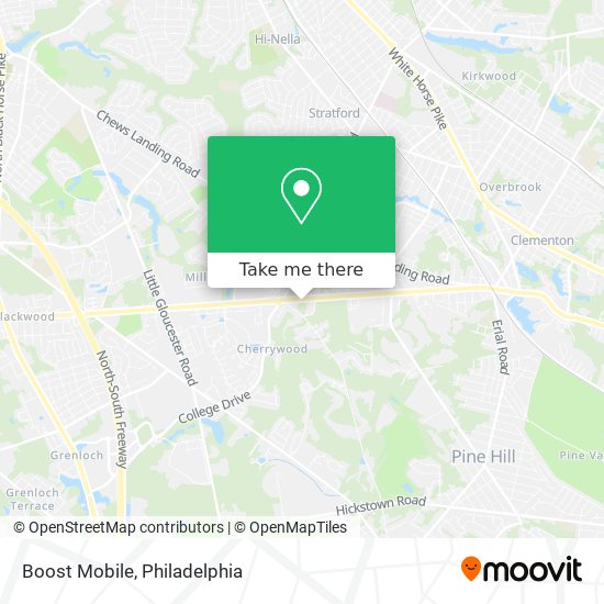 Mapa de Boost Mobile