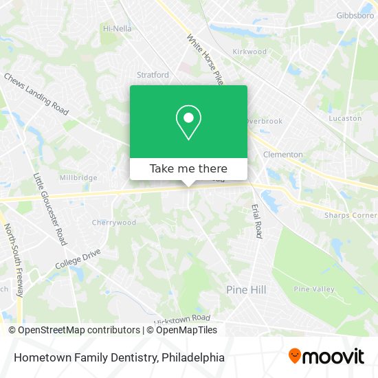 Hometown Family Dentistry map