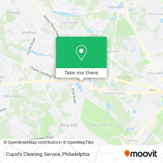 Mapa de Cupid's Cleaning Service