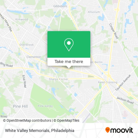 White Valley Memorials map