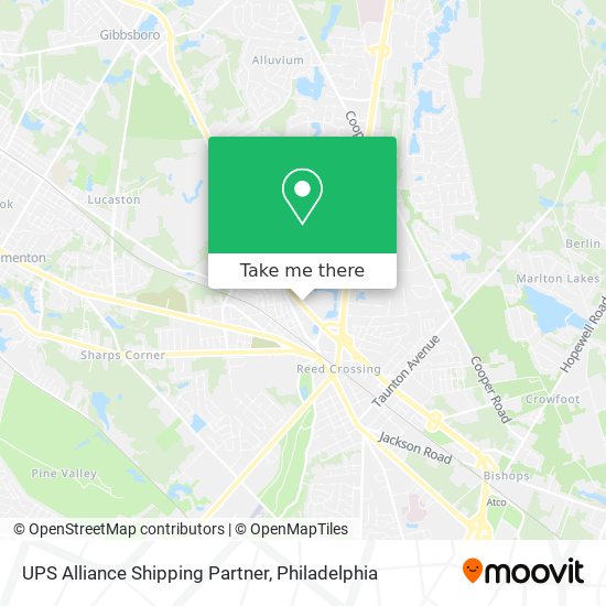 Mapa de UPS Alliance Shipping Partner