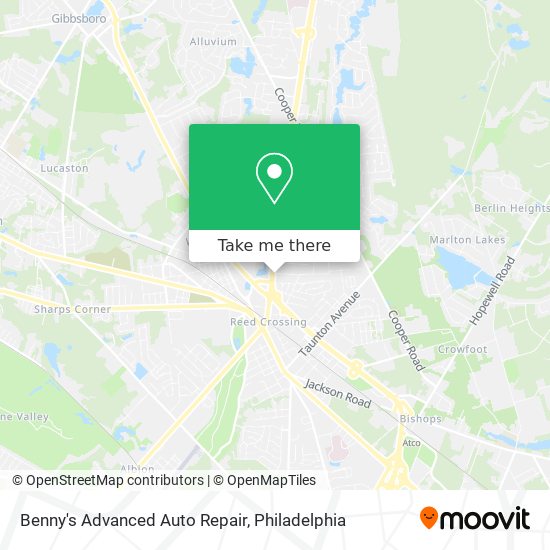 Mapa de Benny's Advanced Auto Repair