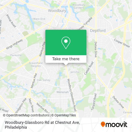 Mapa de Woodbury-Glassboro Rd at Chestnut Ave