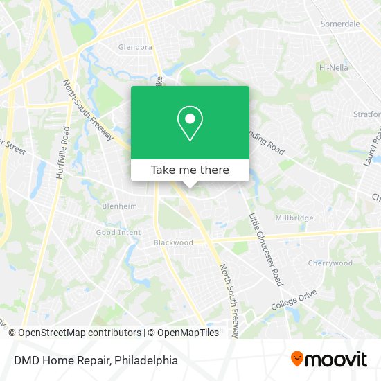 DMD Home Repair map