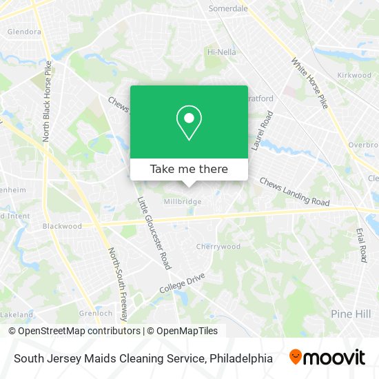 South Jersey Maids Cleaning Service map