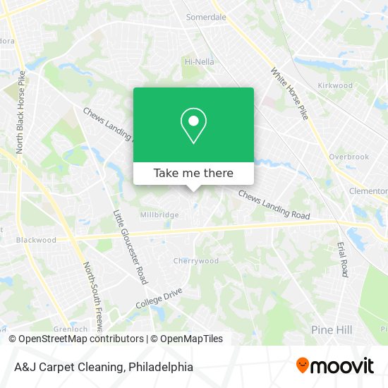 Mapa de A&J Carpet Cleaning