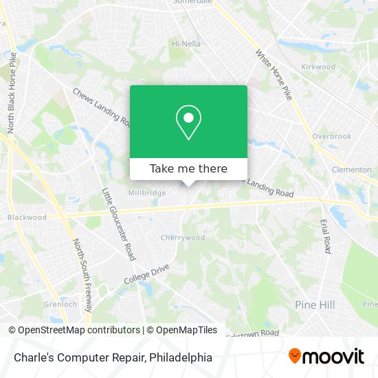 Charle's Computer Repair map