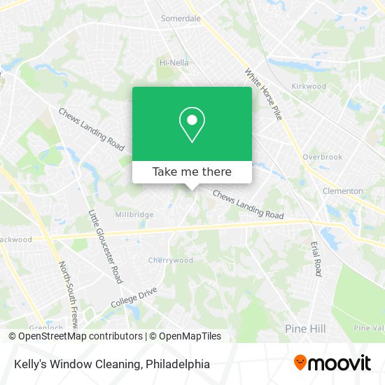 Kelly's Window Cleaning map