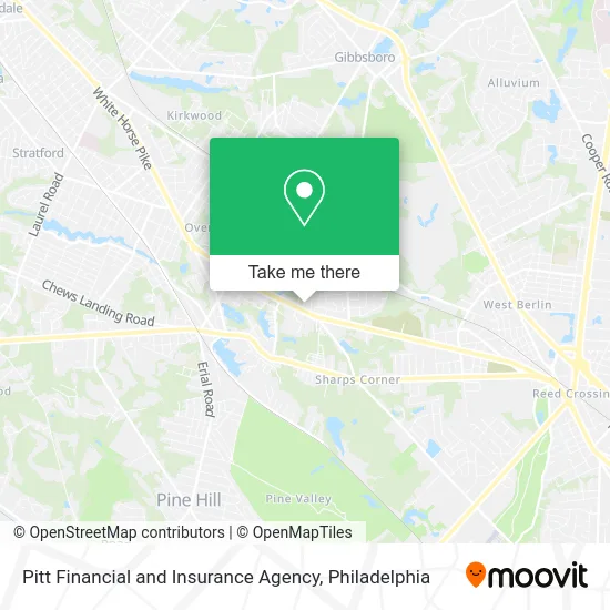 Pitt Financial and Insurance Agency map