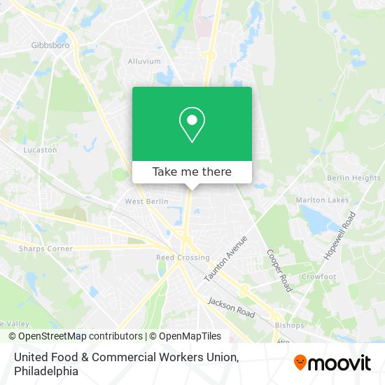 United Food & Commercial Workers Union map