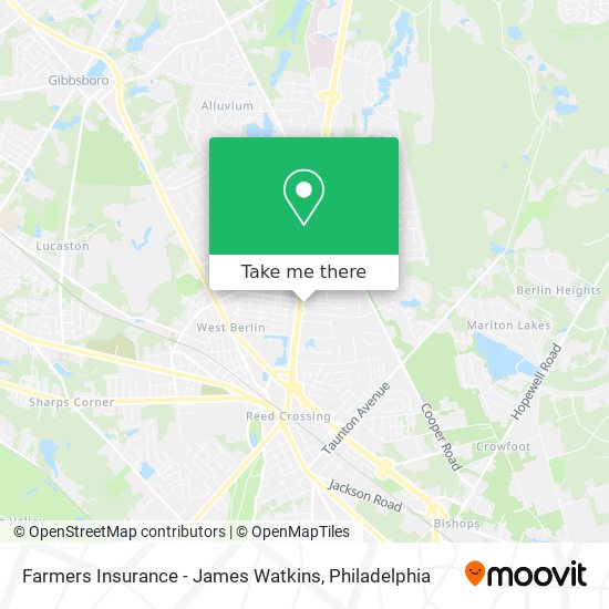 Farmers Insurance - James Watkins map