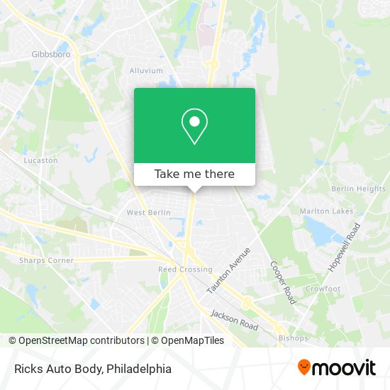 Ricks Auto Body map