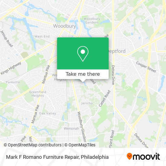 Mark F Romano Furniture Repair map