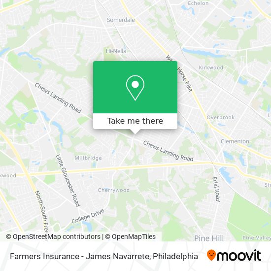 Farmers Insurance - James Navarrete map