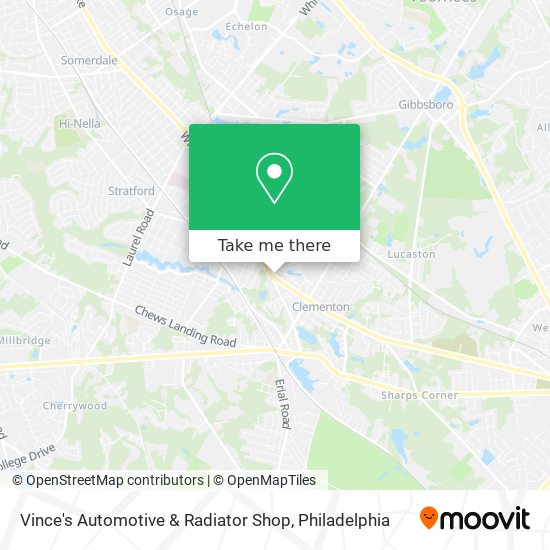 Vince's Automotive & Radiator Shop map