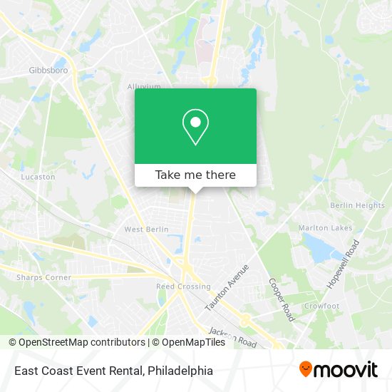 East Coast Event Rental map