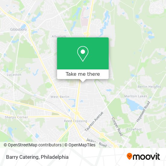 Barry Catering map