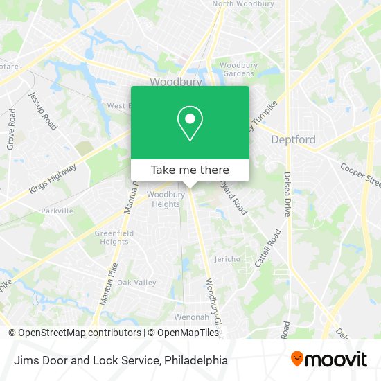 Jims Door and Lock Service map