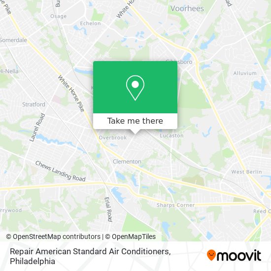 Repair American Standard Air Conditioners map