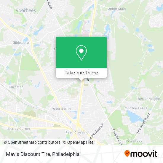 Mapa de Mavis Discount Tire