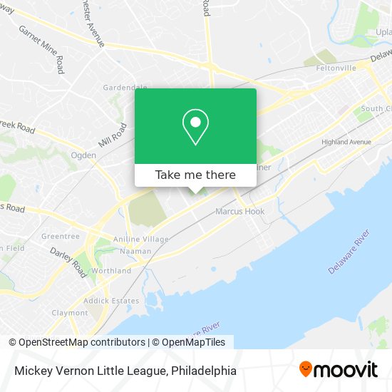 Mapa de Mickey Vernon Little League