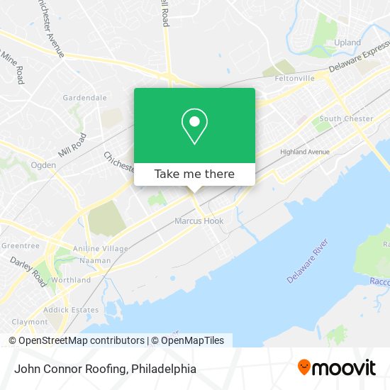 John Connor Roofing map