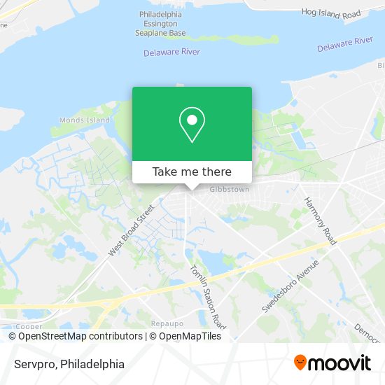 Servpro map