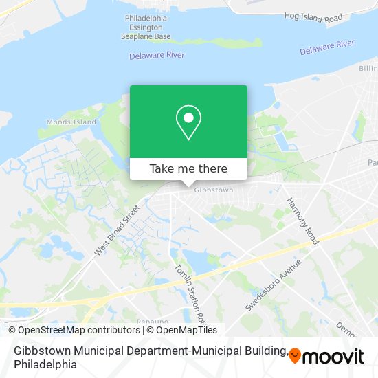 Gibbstown Municipal Department-Municipal Building map