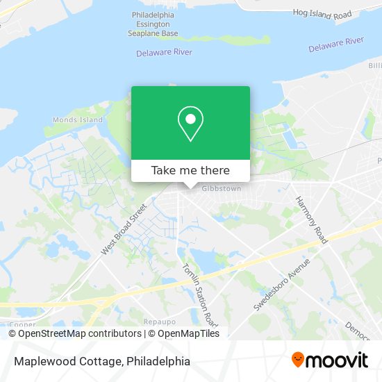 Mapa de Maplewood Cottage