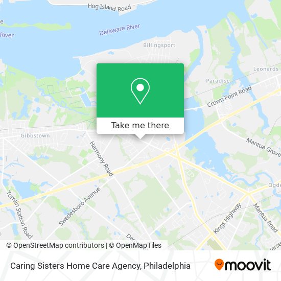 Mapa de Caring Sisters Home Care Agency