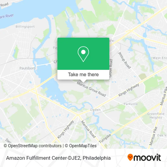 Mapa de Amazon Fulfillment Center-DJE2