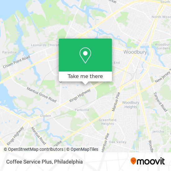 Mapa de Coffee Service Plus