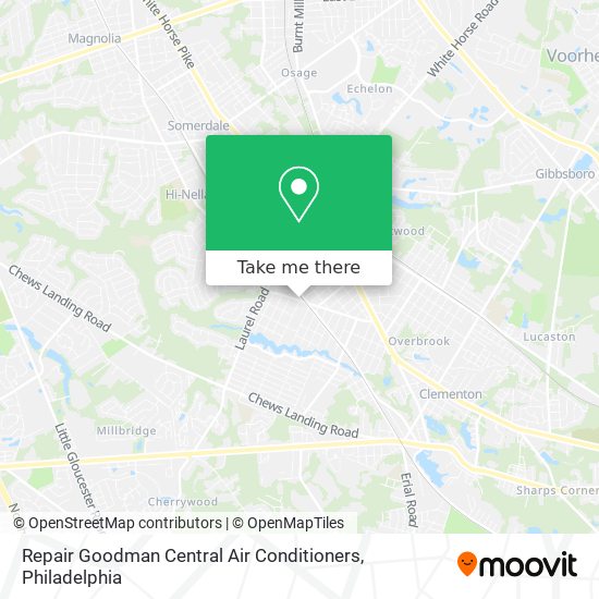 Mapa de Repair Goodman Central Air Conditioners