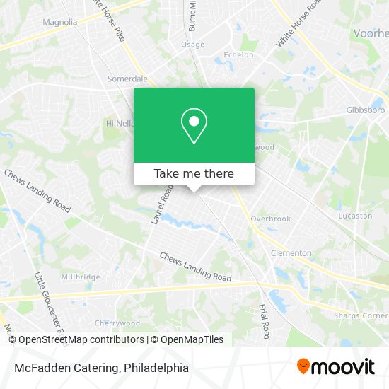 Mapa de McFadden Catering