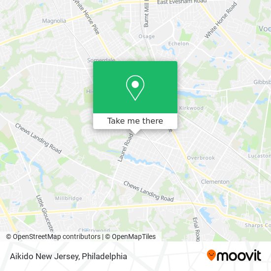 Aikido New Jersey map